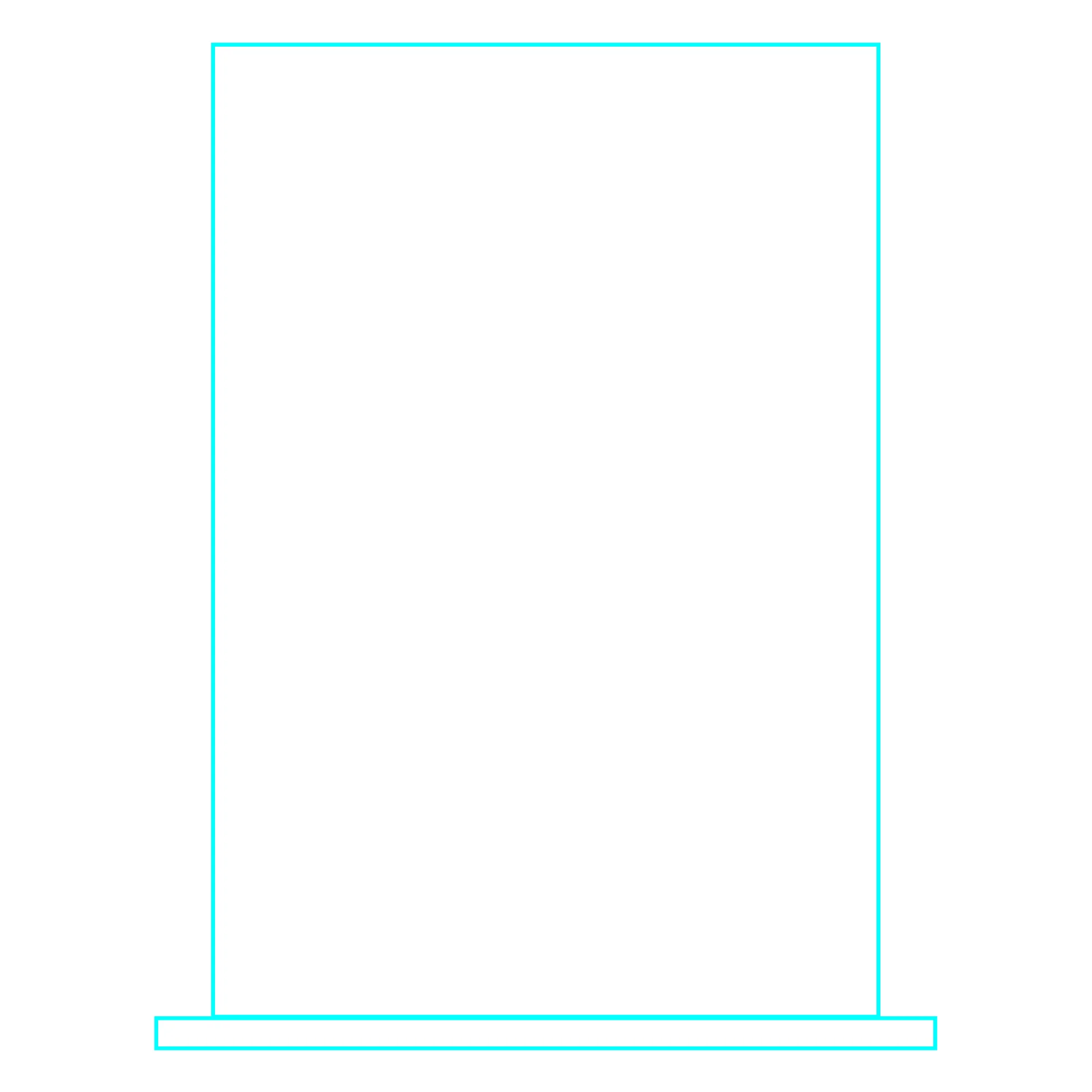 Galvano Cristal Rectangular 2375