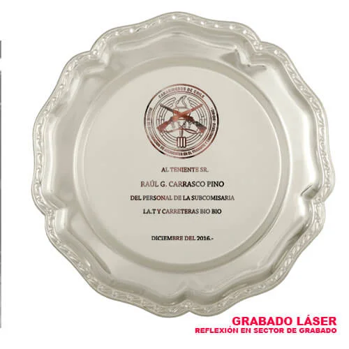 Plato Bandeja Redondo 2105 MS