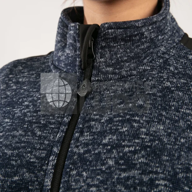 Chaqueta Knit Fleece Melange Mujer