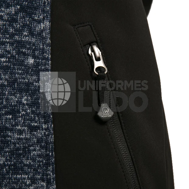 Chaqueta Knit Fleece Melange Mujer