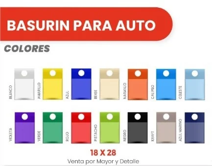 BASURIN PARA AUTO 18X28