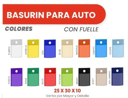 BASURIN PARA AUTO CON FUELLE 25X30X10