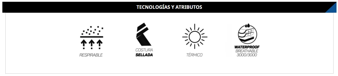 Casaca Térmica Impermeable Pionner Manga Larga Hombre
