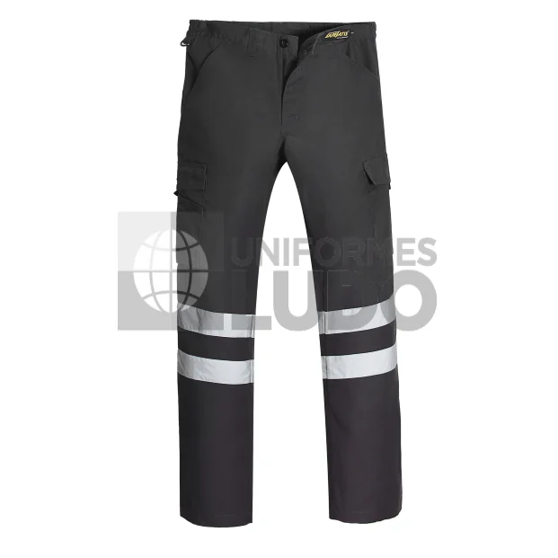 Pantalón Cargo Canvas Cinta Reflectiva Hombre