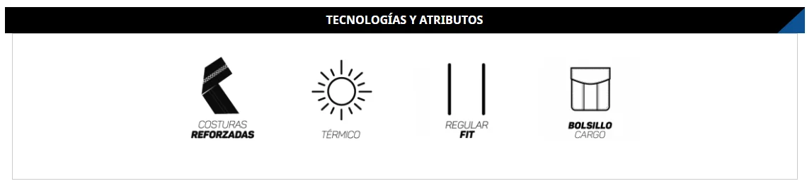 Pantalón Cargo Poplin Forro Polar Hombre