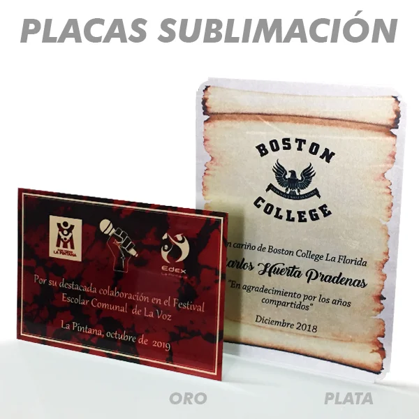Placas de Sublimación