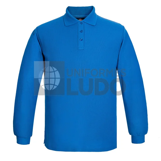 Polera polo manga larga mujer super premium
