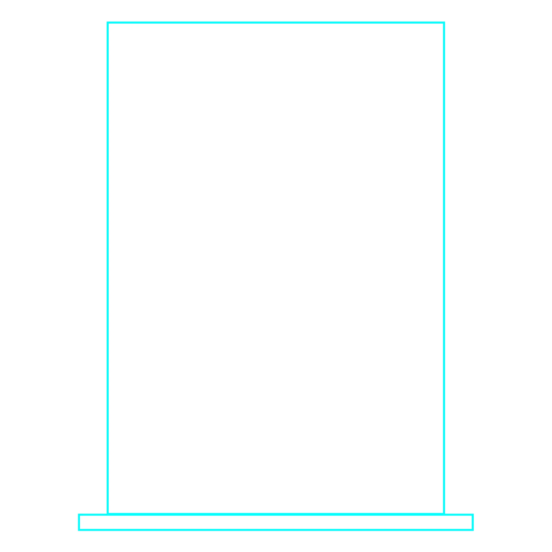 Galvano Cristal Rectangular 2350