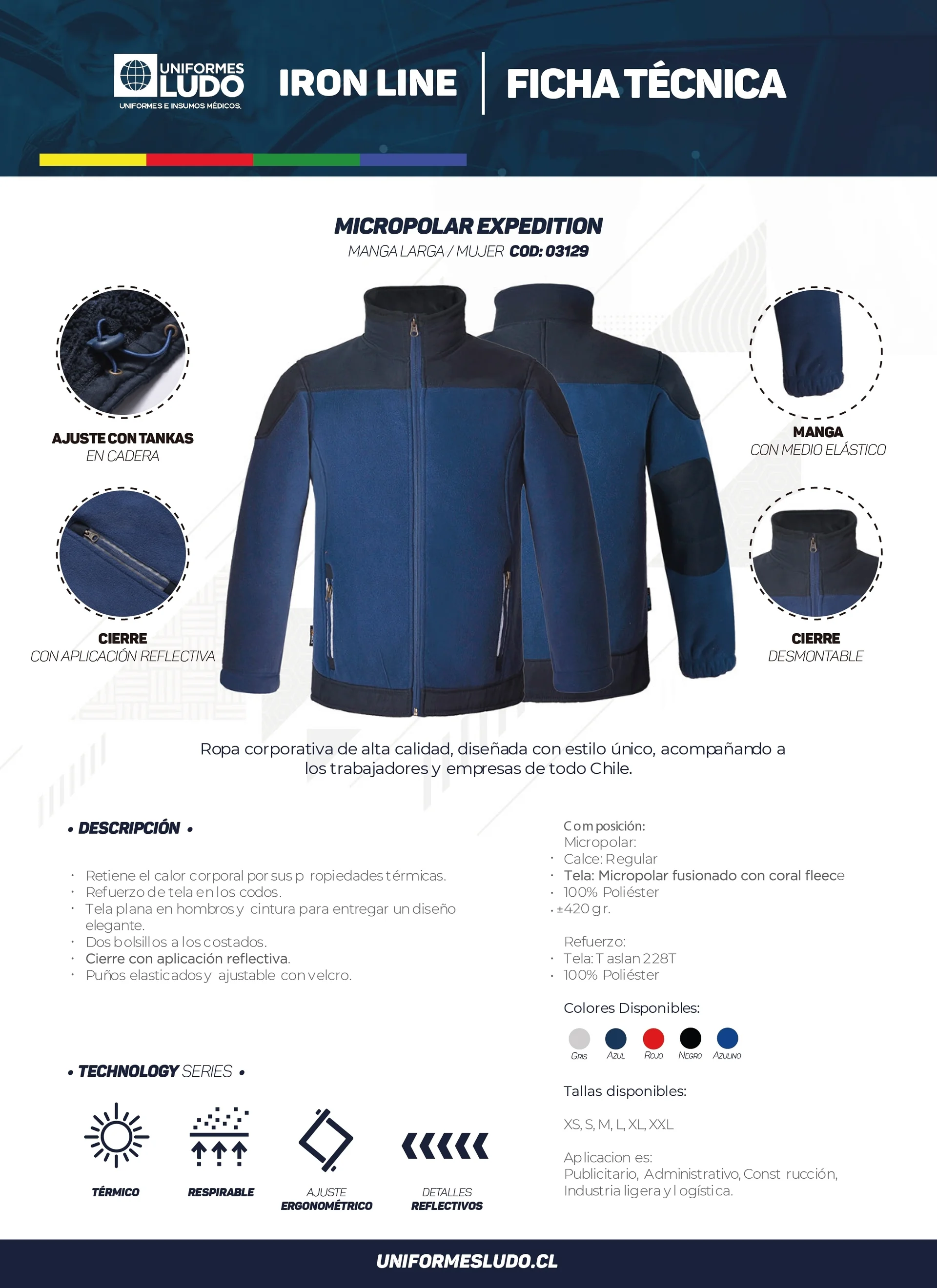 Micropolar expedition manga larga mujer