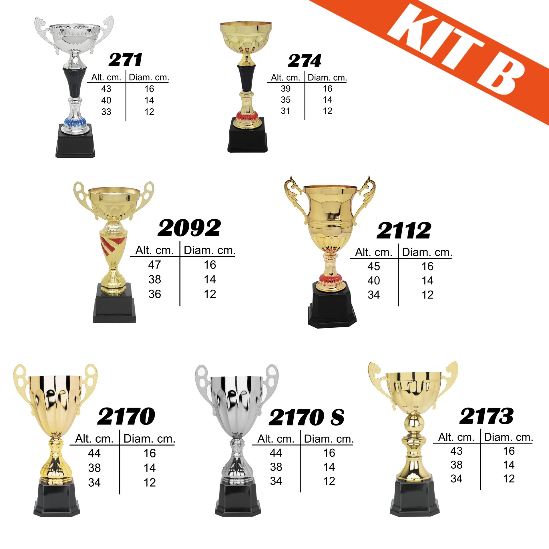 KIT B (21 Copas)