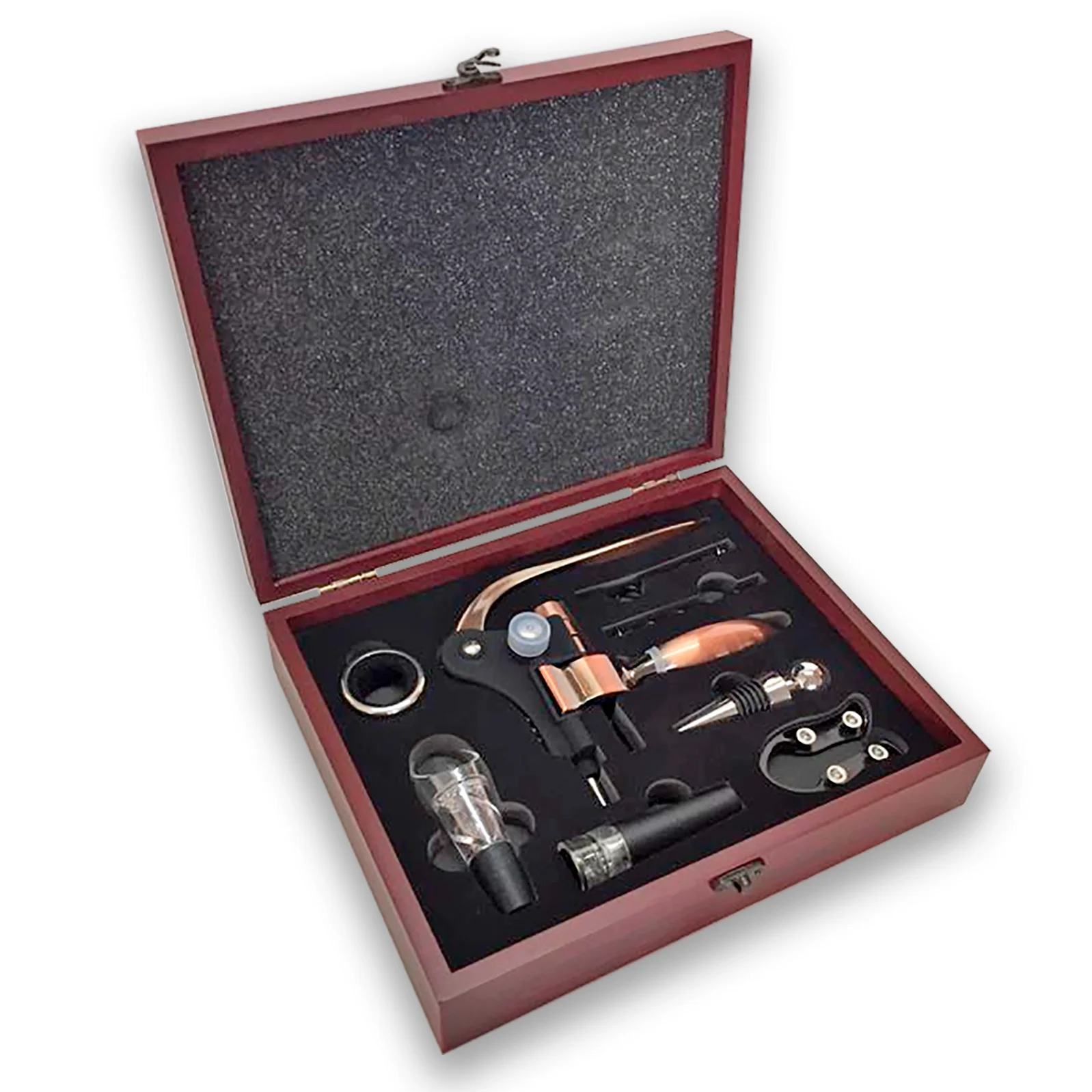 Set de Vino Deluxe Caoba W10
