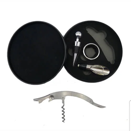 Set de Vino Símil Cuero W7