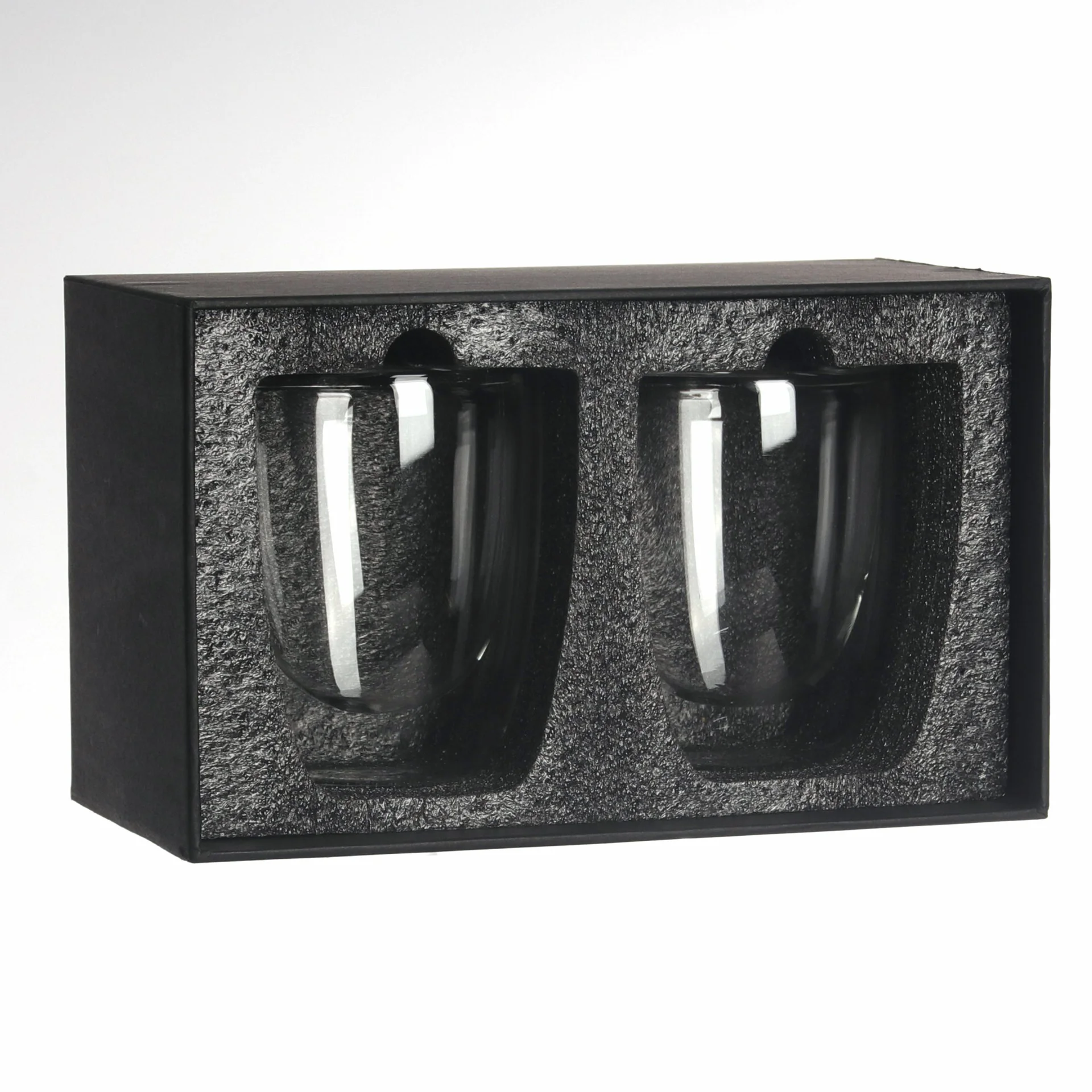 Set de 2 vasos de vidrio doble pared M4