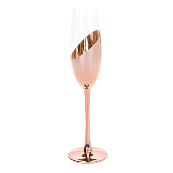 Set de 2 Copas Champagne Encobrizadas M84