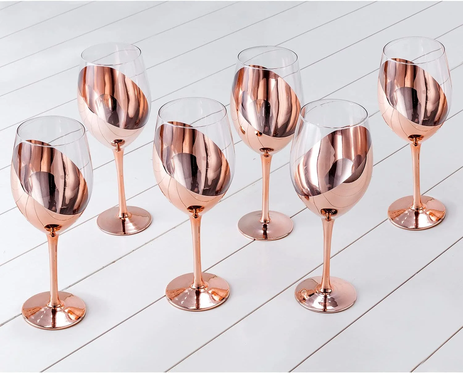 Set de 2 Copas de Vino Encobrizadas M86