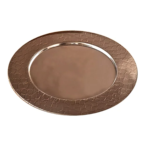 Set De 2 Posavasos Encobrizados Martillado M112