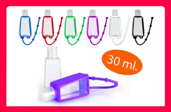 Envase con Alcohol gel Transportable Hanger AH1
