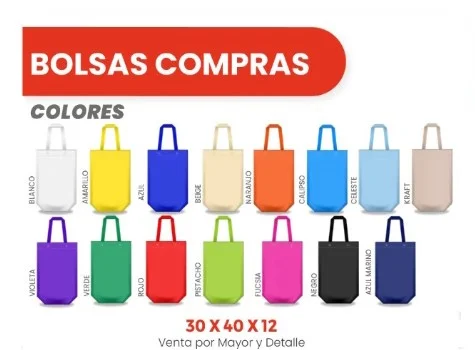 BOLSAS COMPRAS 30X40X12