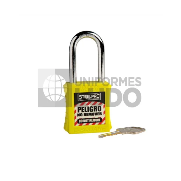 KIT DE 5 CANDADOS MK STEELPRO X10 AMARILLO