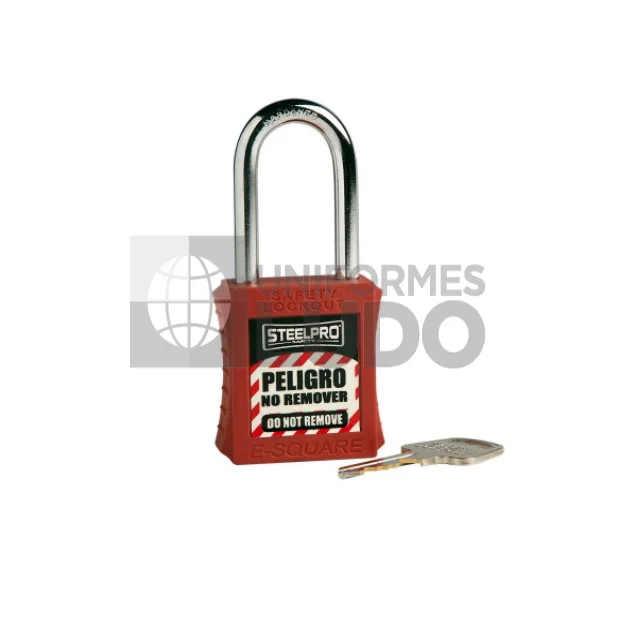 KIT DE 5 CANDADOS MK STEELPRO X10 ROJO