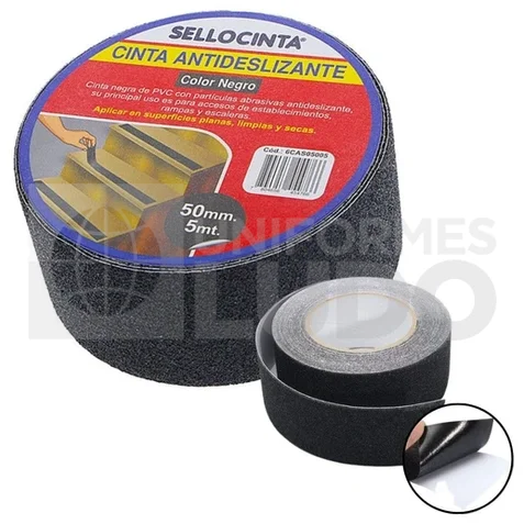 CINTA ANTIDESLIZANTE NEGRO DE 50mm x 18m