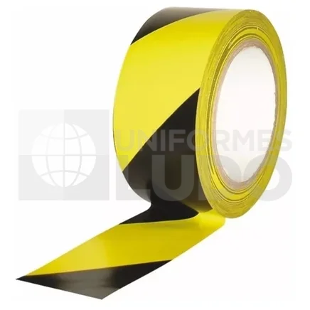 CINTA SEÑALIZACIÓN PVC AMARILLO Y NEGRO 4,5mm x 50m