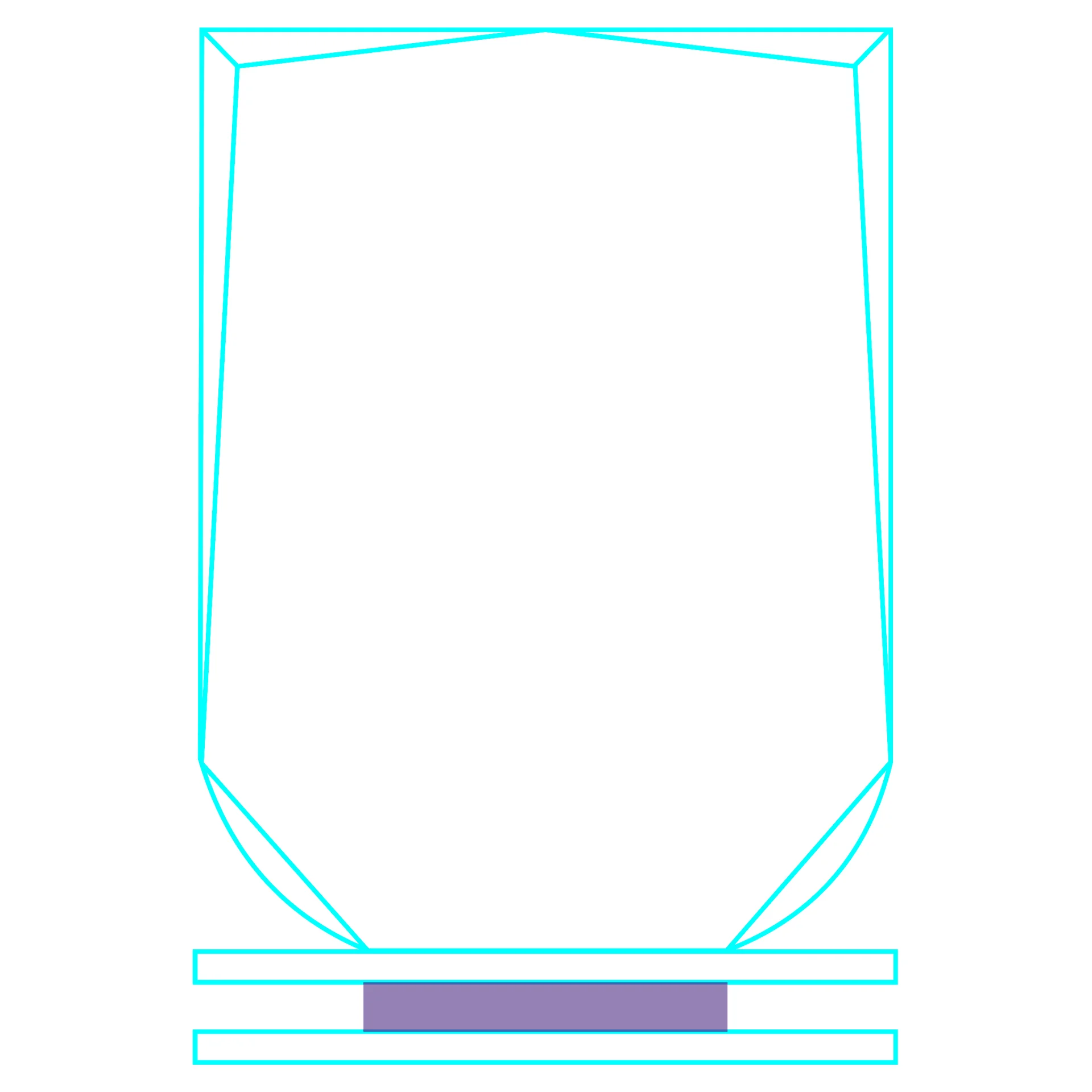 Galvano Cristal Escudo FR 42