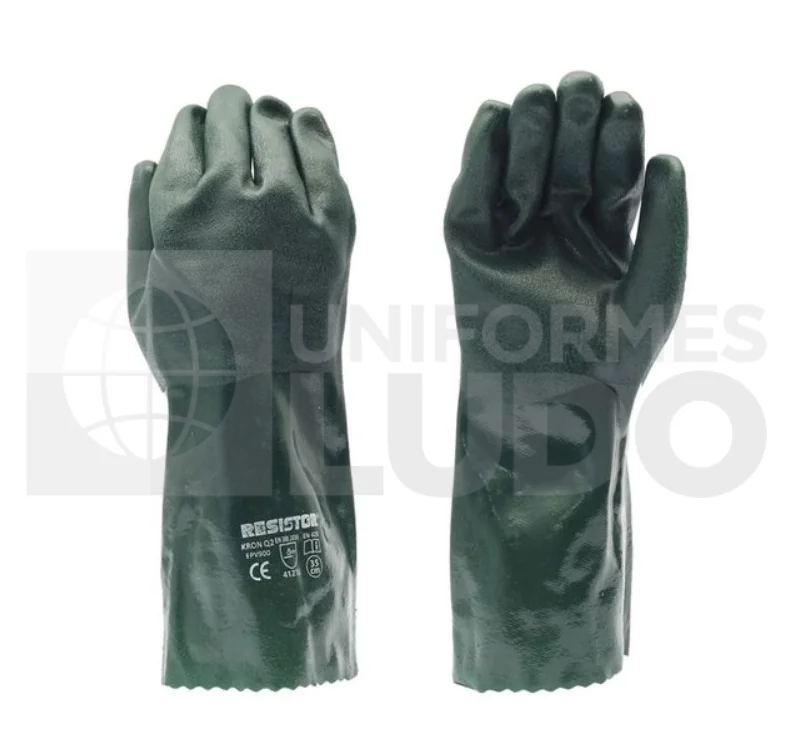 GUANTE PVC 18 VERDE