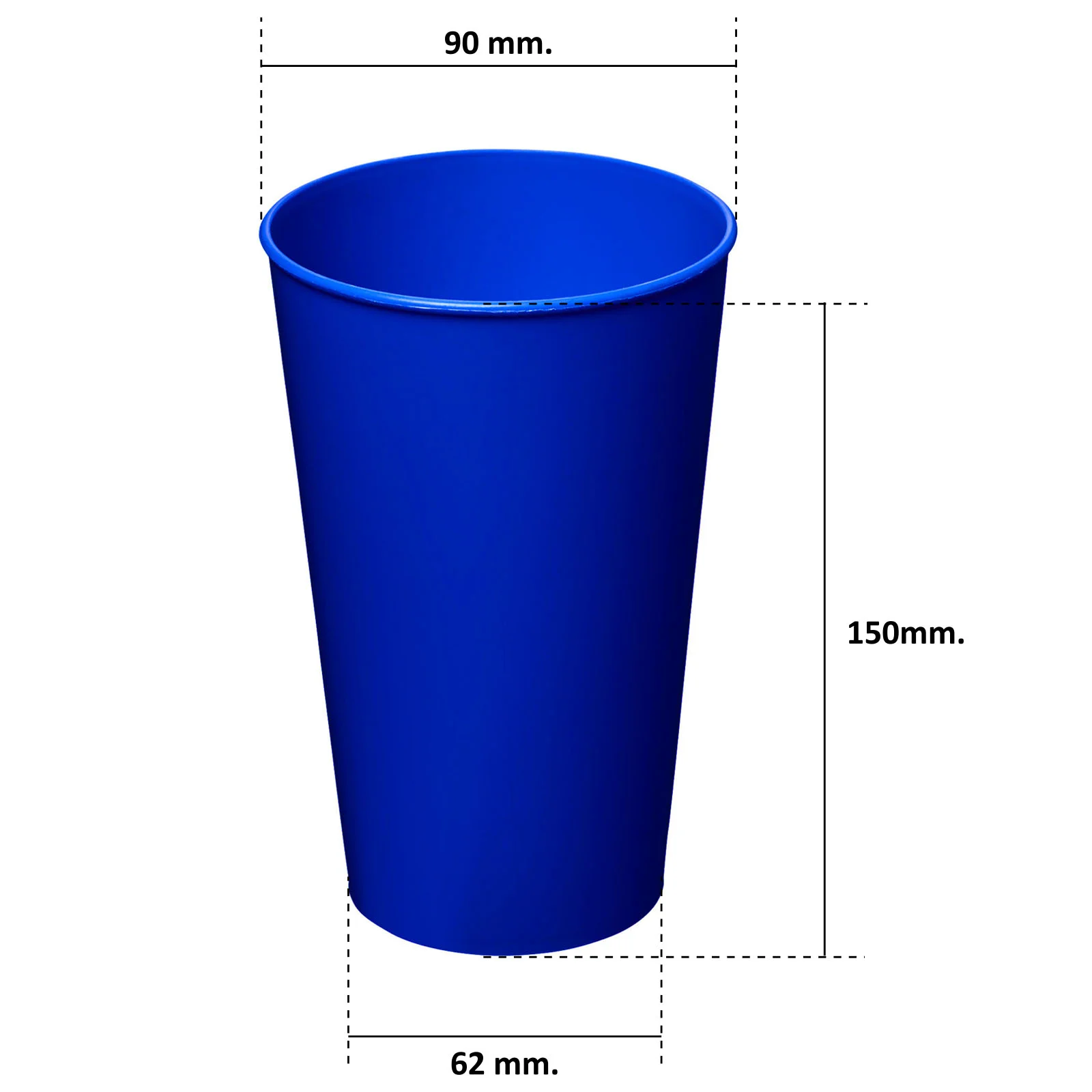 Vaso Plástico Reutilizable Liso M151