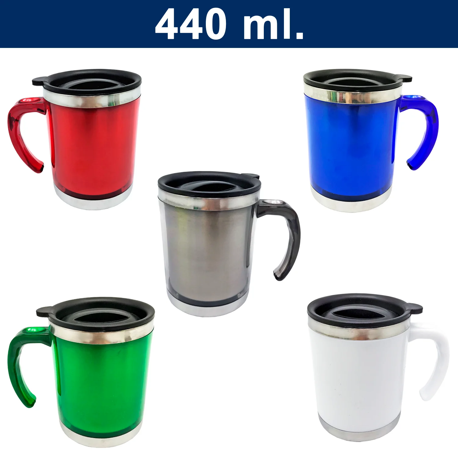 Mug Térmico Acero Inoxidable PVC M16