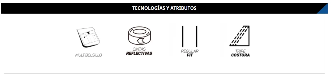 Pantalón Alerce Cinta Reflectiva