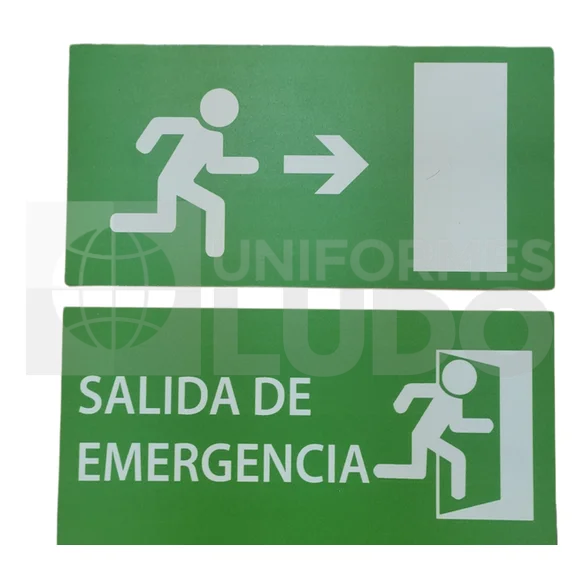 SEÑALITICA 30 x 15 (VIA DE EVACUACION)