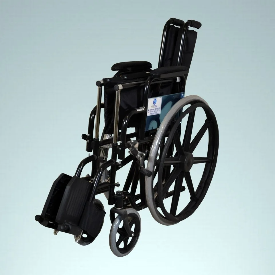 Silla de ruedas esmaltada